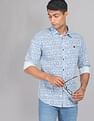 AD by Arvind Abstract Print Cotton Casual Shirt