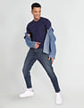 Flying Machine Relax Tapered Fit Dark Wash Jeans