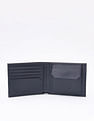 Calvin Klein Logo Navy Leather Bi-Fold Wallet