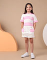 U.S. Polo Assn. Kids Girls Solid Mini Pencil Skirt