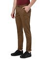 AD by Arvind Mid Rise Slim Fit Solid Chinos