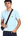 U.S. Polo Assn. Ribbed Collar Solid Polo Shirt