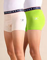 USPA Innerwear Boys Solid Cotton Spandex EKT03 Trunks - Pack Of 2