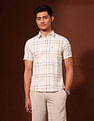 U.S. Polo Assn. Grid Tattersall Checked Pure Cotton Shirt