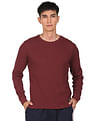 Flying Machine Long Sleeve Textured T-Shirt