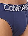 Calvin Klein Underwear Men Blue Pique Solid Hipster Briefs