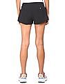 Calvin Klein Women Black Elasticized Waist Solid Shorts