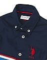 U.S. Polo Assn. Kids Boys Button-Down Collar Striped Tape Shirt