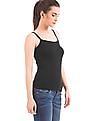 U.S. Polo Assn. Women Lace Trim Cotton Lycra Camisole