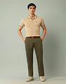 Arrow Sport Mid Rise Regular Fit Trousers