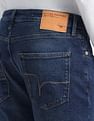 Flying Machine Slash Slim Tapered Fit Jeans
