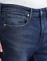 Flying Machine Slash Slim Tapered Fit Jeans