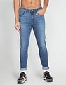 Flying Machine Slash Slim Tapered Fit Rinsed Jeans