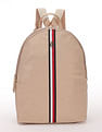 Tommy Hilfiger Solid Beige Nylon Backpack