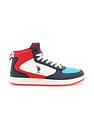 U.S. Polo Assn. Men Myles Red Retro Court Mid Top Sneakers