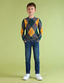 U.S. Polo Assn. Kids Boys Printed Regular Fit Sweater