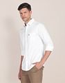 U.S. Polo Assn. Birdseye Dobby Textured Solid Shirt