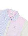 U.S. Polo Assn. Kids Girls Vertical Striped Shirt Dress