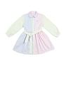 U.S. Polo Assn. Kids Girls Vertical Striped Shirt Dress