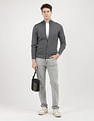 Calvin Klein Jeans Merino Rws Zip Through Sweater