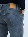 Flying Machine Slash Slim Tapered Washed Jeans