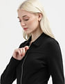 Calvin Klein Zipper Long Sleeve Milano Top