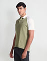 Arrow Sports Colour Block Cotton Polo Shirt