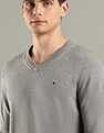 Tommy Hilfiger Solid Regular-Fit Cotton Sweater