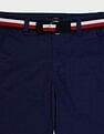 Tommy Hilfiger Boys Blue Solid Shorts