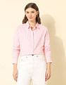 U.S. Polo Assn. Women Regular Fit Vertical Striped Shirt