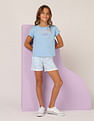 U.S. Polo Assn. Kids Girls Brand Embroidered Relaxed Fit T-Shirt