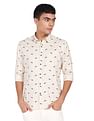 Flying Machine Graphic Print Pure Cotton Shirt