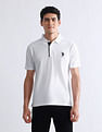 USPA Active Solid Slim Fit Polo Shirt