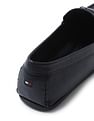 Tommy Hilfiger Metallic Logo Texture Leather Loafers