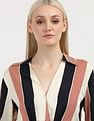 Tommy Hilfiger Global Striped Draped Midi Dress