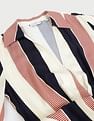 Tommy Hilfiger Global Striped Draped Midi Dress