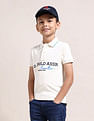 U.S. Polo Assn. Kids Boys Brand Print Cotton Polo Shirt