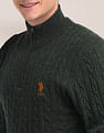 U.S. Polo Assn. High Neck Zipper Sweater