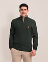 U.S. Polo Assn. High Neck Zipper Sweater