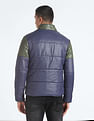 Flying Machine Detachable Hood Colour Block Jacket