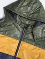 Flying Machine Detachable Hood Colour Block Jacket