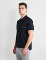 Arrow Newyork Tipped Collar Horizontal Stripe Polo Shirt