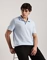 Calvin Klein Jeans Solid Regular-Fit Cotton Polo T-Shirt