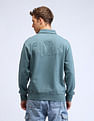 Flying Machine Brand Embossed Relaxed Fit Sweatshirt