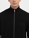 Calvin Klein Jeans Zip Up Mock Neck Sweater