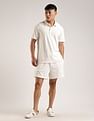 Calvin Klein Jeans Textured Regular-Fit Cotton Polo T-Shirt