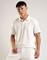 Calvin Klein Jeans Textured Regular-Fit Cotton Polo T-Shirt