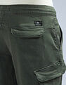 Flying Machine Solid Relaxed Fit Knitted Joggers