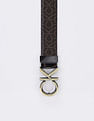 Calvin Klein Printed Brown Leather Reversible Belts