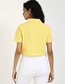 Tommy Hilfiger Solid Cropped-Fit Cotton Polo T-Shirt